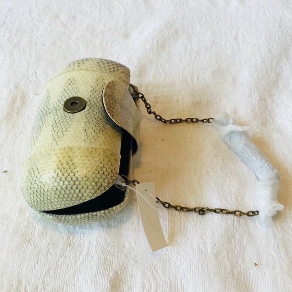 Genuine PYTHON Handbag Clutch***W/ Chain**$489 - Picture 6 of 7